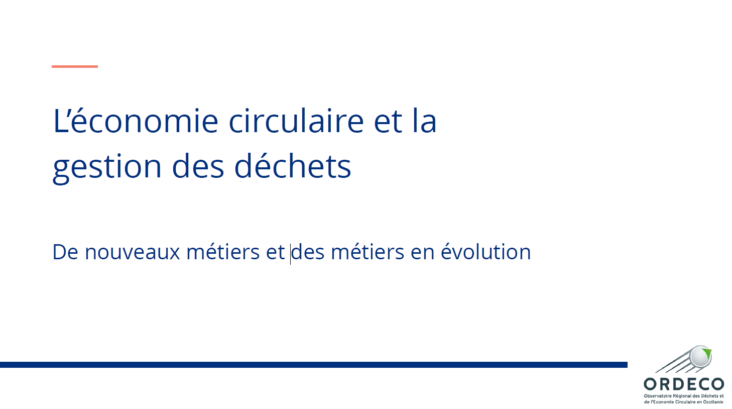 Support interventionl'économie circulaire et la gestion des déchets - du Forum des métiers Toulouse 