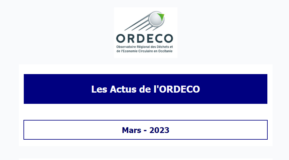 Les Actus de l'ORDECO 2023