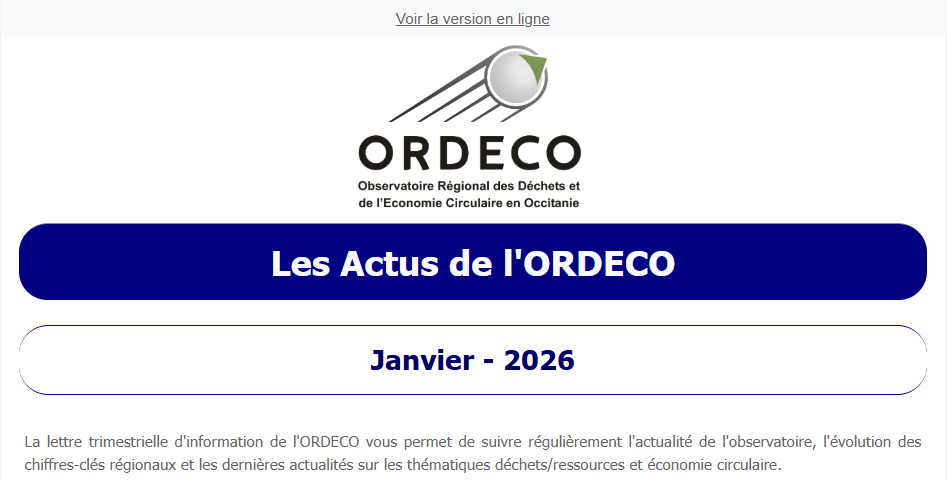 Les Actus de l&aposORDECO - Janvier 2026