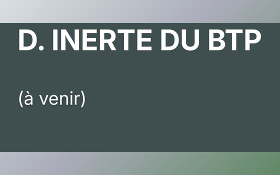 D Inerte BTP