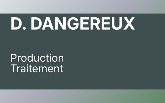  Déchets Dangereux Production et Traitement