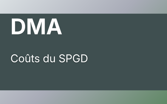 DMA - Coûts du SPGD