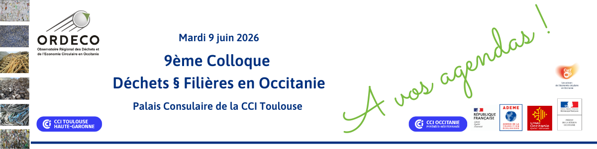 A vos Agendas - 9ème Colloque Déchets § Filières - juin 2026