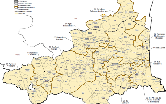  - Les Collectivités à compétence Traitement en 2021- Pyrénées orientales