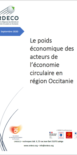 Le Poids Economique de l'Economie Circulaire en Occitanie - Rapport d'étude