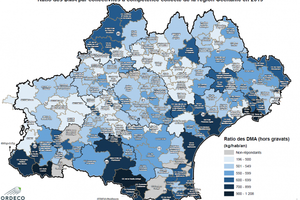 5 Ratio DMA hors gravats par EPCI 2019