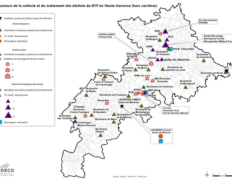 31 - Acteurs de collecte et traitement des déchets du BTP HAUTE GARONNE