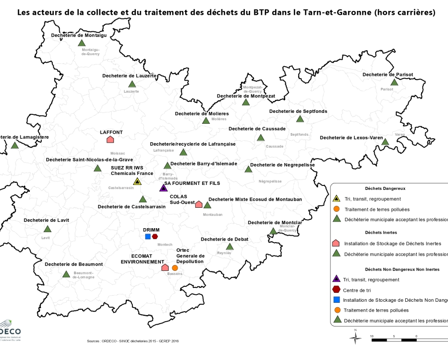 82 - Acteurs de la collecte et traitement des déchets du BTP TARN ET GARONNE