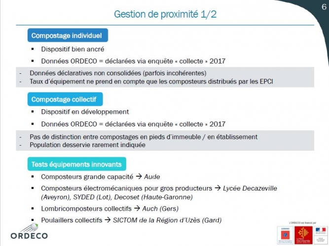 Evaluation Gisement Déchets Organiques Occitanie 2017 - Gestion de proximité