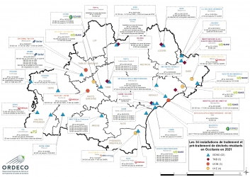 Situation Occitanie capacité incinération enfouissement 2021 Version Juillet 2021