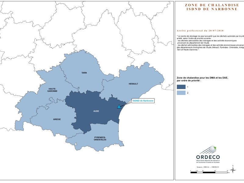 11 ISDND DE NARBONNE Zone de chalandise AP 072018