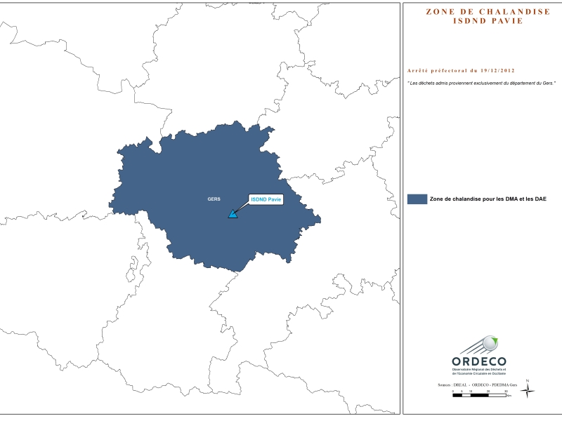32 ISDND PAVIE Zone de chalandise  AP 122012