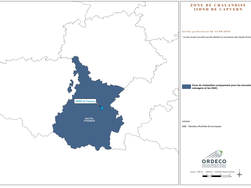 65 ISDND DE CAPVERN Zone de chalandise AP 082010